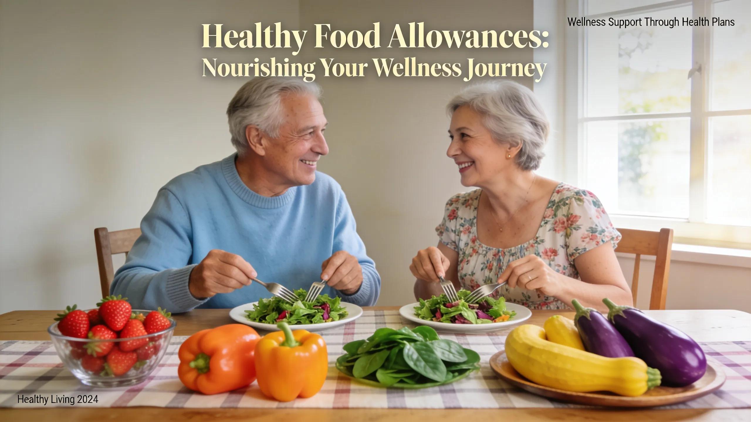 Senior couple enjoying a healthy meal together highlighting nutrition benefits