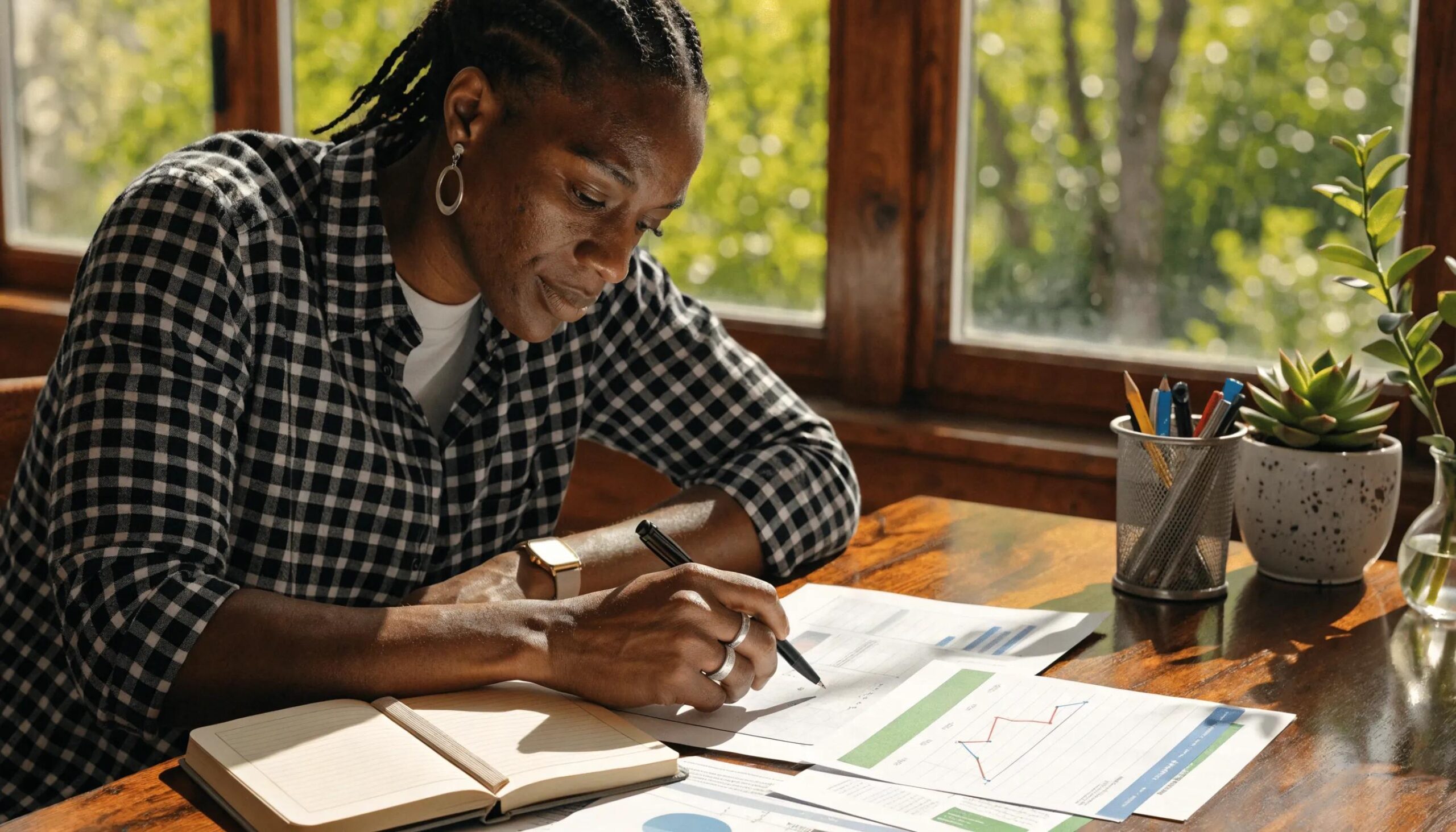 Individual reviewing financial documents highlighting whole life insurance cash value growth